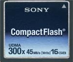 16GB Sony 300x Compact Flash