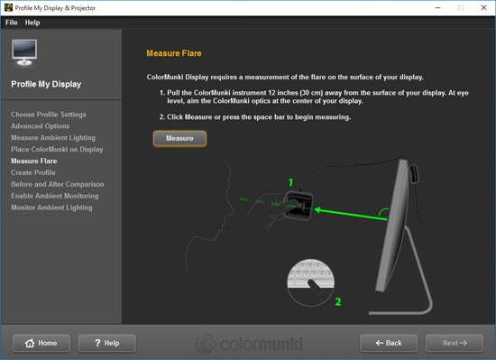 using x rite colormunki display