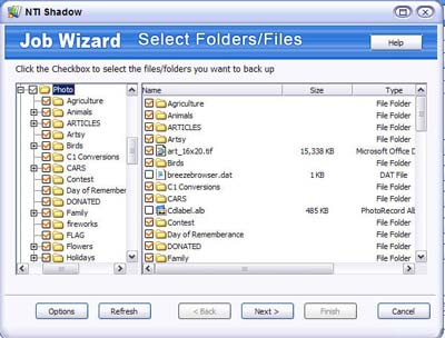 NTI Shadow 3 - Job Wizard