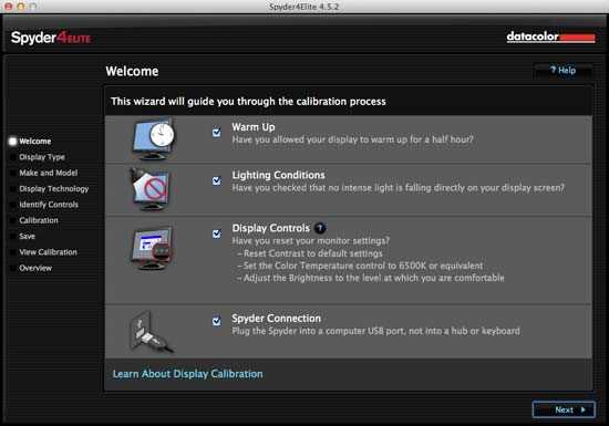 spyder 4 elite calibration how to